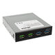 Akasa USB 3.1 Gen2 und Quick Charge Panel 3,5 Zoll - schwarz