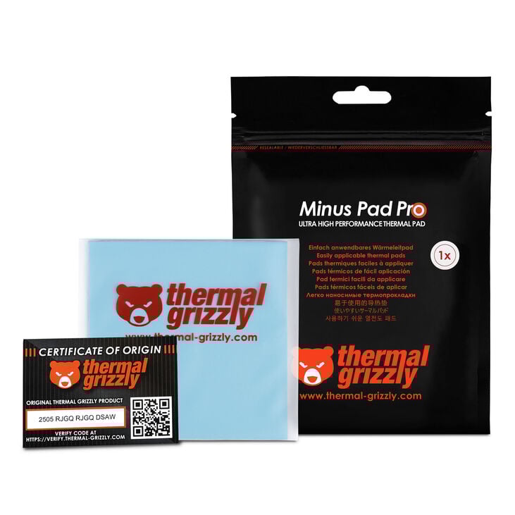 Thermal Grizzly Minus Pad Pro - 100 x 100 x 1.0 mm image number 6