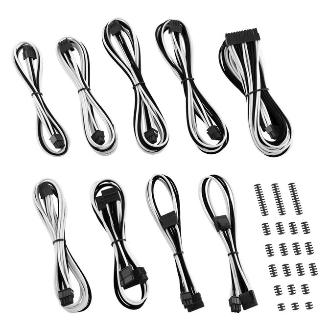 CableMod Classic ModMesh C-Series Cable Kit Corsair RMi & RMx - schwarz/wei&szlig; image number 0
