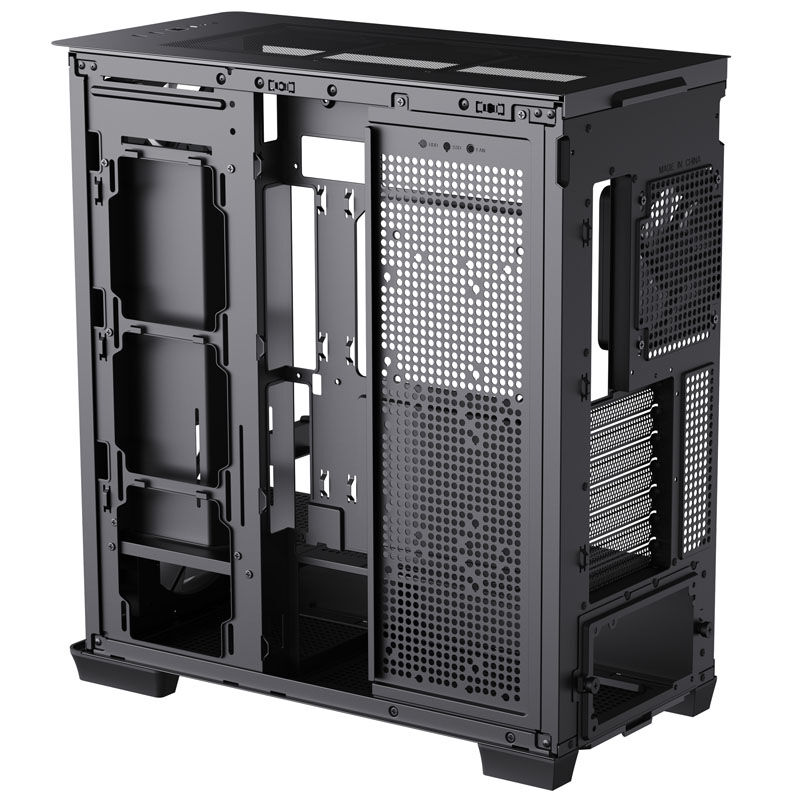 APNX C1 Mid-Tower ATX Case, Tempered Glass - black