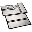 Demciflex dust filter set for Lian Li O11 Dynamic XL - black/black image number null