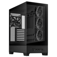 ASUS A31 Plus TG ARGB PC-Gehäuse, Midi-Tower, ATX, Tempered Glass - schwarz