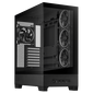 ASUS A31 Plus TG ARGB PC-Gehäuse, Midi-Tower, ATX, Tempered Glass - schwarz