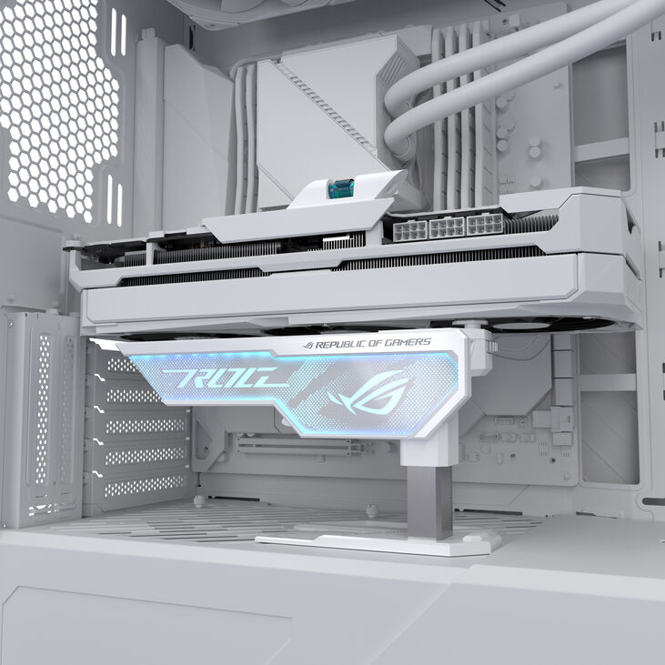 ASUS ROG Herculx Grafikkartenhalter - weiß image number 8
