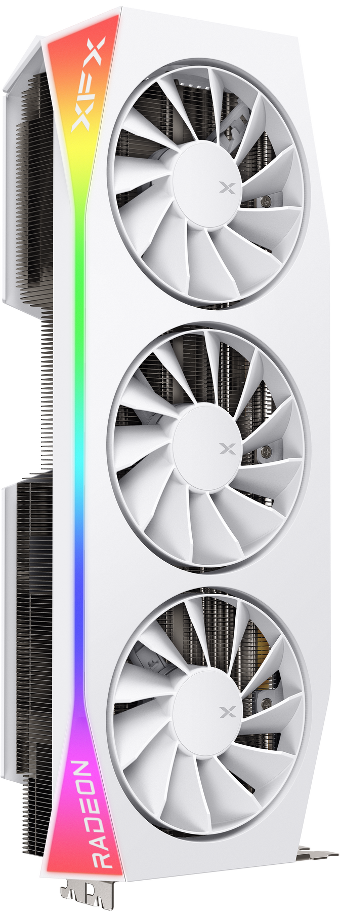 XFX Mercury Radeon RX 9070 XT OC White Gaming Edition RGB Graphics Card, 16384 MB GDDR6 image number 1