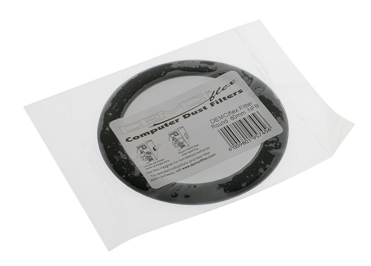 DEMCiflex Staubfilter 80mm, rund - schwarz/schwarz image number 2