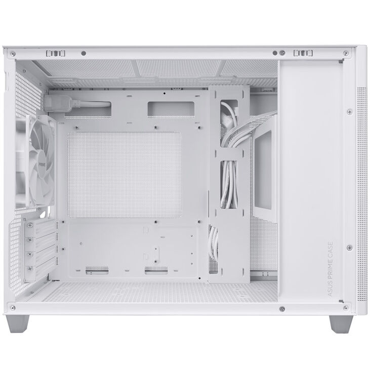 ASUS Prime AP201 Micro-ATX case, Tempered Glass - white image number 6