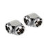 Corsair Hydro X Series XF Hardline Adapter 90 Degree 14mm OD to 14mm OD Hardtube - 2 Pack, Silver image number null