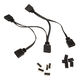 Akasa 4-in-1 RGB splitter cable - 40 cm