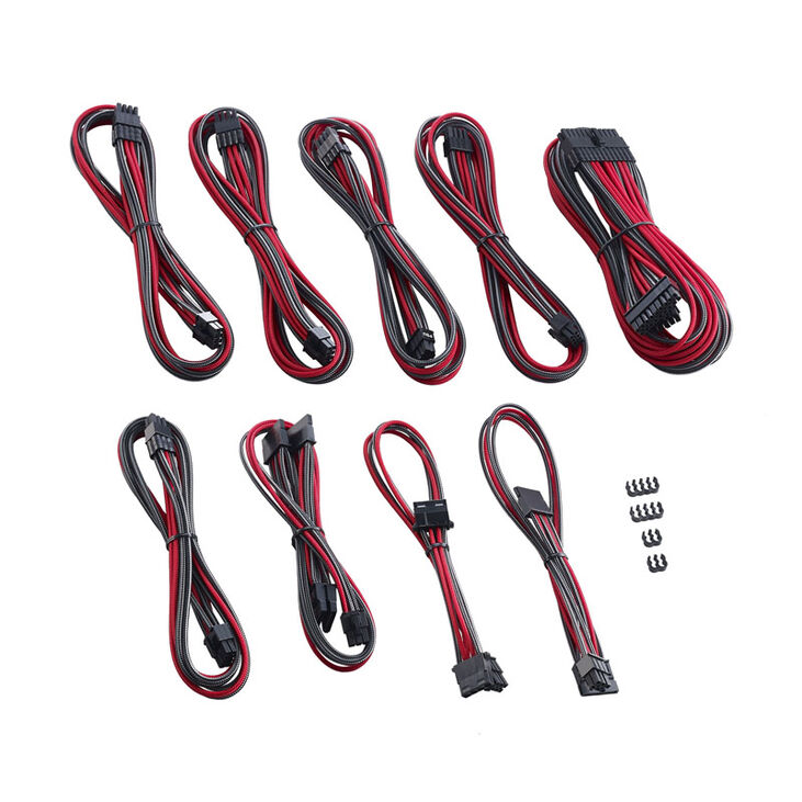 CableMod PRO ModMesh RT ASUS/Seasonic/Phanteks Cable Kits - carbon/red image number 1