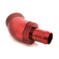 Bitspower Anschluss 45 Grad G1/4 Zoll AG auf 10mm ID - drehbar, rot