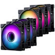 PHANTEKS "6er Pack", 3er Pack M25 Gen2 D-RGB Standard L&uuml;fter + 3er Pack M25 Gen2 D-RGB Reverse Blade L&uuml;fter, 120mm - schwarz image number null