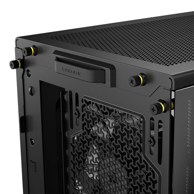 Corsair FRAME 4000D RS Wood PC Case, Mid-Tower, E-ATX - Wood, Black image number 11