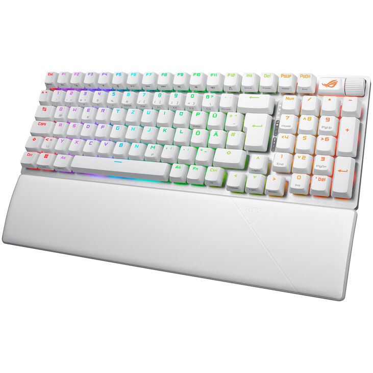 ASUS ROG Strix Scope II 96 Wireless Gaming Keyboard, RGB - white. ISO (DE), ROG NX Snow Switches image number 0