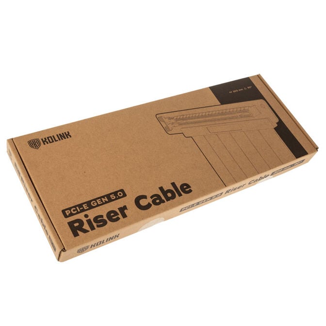 Kolink PCIe 5.0 Riser Cable, 90 degrees, x16 - black, 300mm image number 4