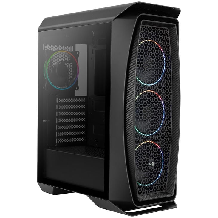 Aerocool Aero One Eclipse Midi-Tower, Tempered Glass - schwarz image number 8