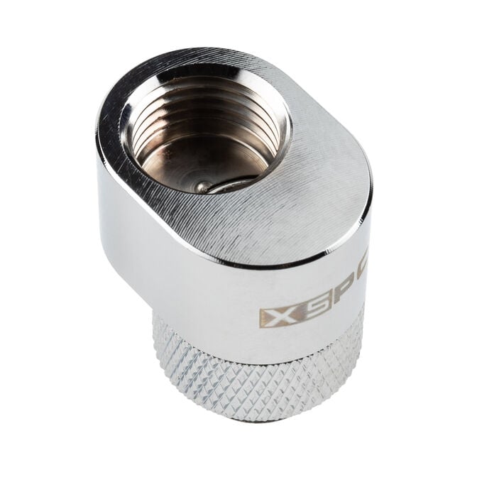XSPC G1/4 Rotary 7mm Offset Fitting - Chrome image number 0
