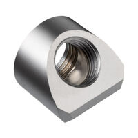 EK Water Blocks EK-Quantum Torque Adapter 45 Degree G1/4 Inch Female to G1/4 Inch Female - Satin Titanium