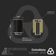 Thermal Grizzly DeltaMate Extender Fitting - MF28, Gloss Nickel, Pack of 6 image number null