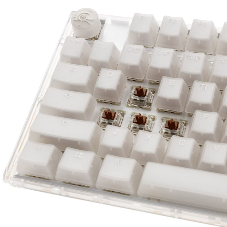 Ducky One 3 Aura White TKL Gaming Tastatur, RGB LED - MX-Brown (US) image number 4