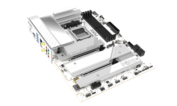 Sapphire Pure X870A WiFi7 Mainboard,  Sockel AM5, AMD X870, ATX, DDR5 image number 5