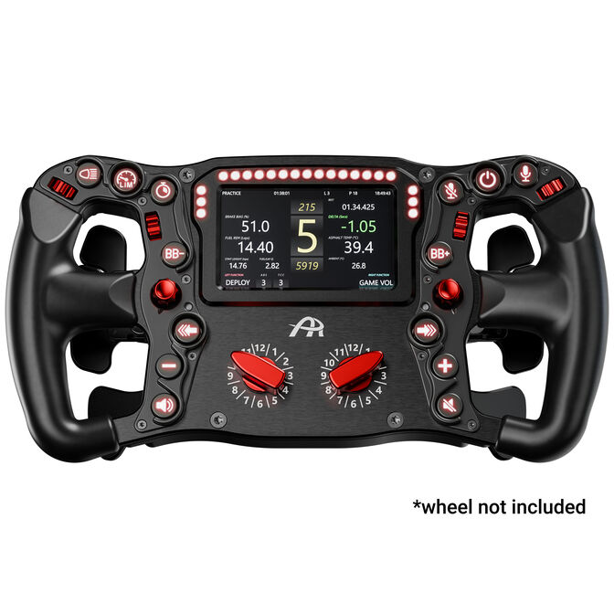 Ascher Racing Knob Kit Pro Steering Wheel Accessory, CNC Aluminium, Artura Ultimate/Pro - Red image number 1