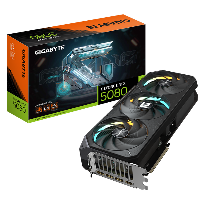 Gigabyte GeForce RTX 5080 Gaming OC 16G, 16384 MB GDDR7 image number 0