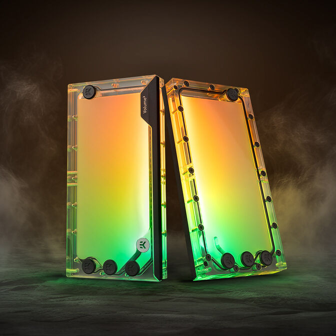 EK Water Blocks EK-Quantum Volume3 FLT - 240mm, D-RGB, Acrylic image number 2