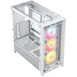 Corsair Frame 4000D RS ARGB PC case, Mid Tower, E-ATX, RGB, Tempered Glass - white image number null