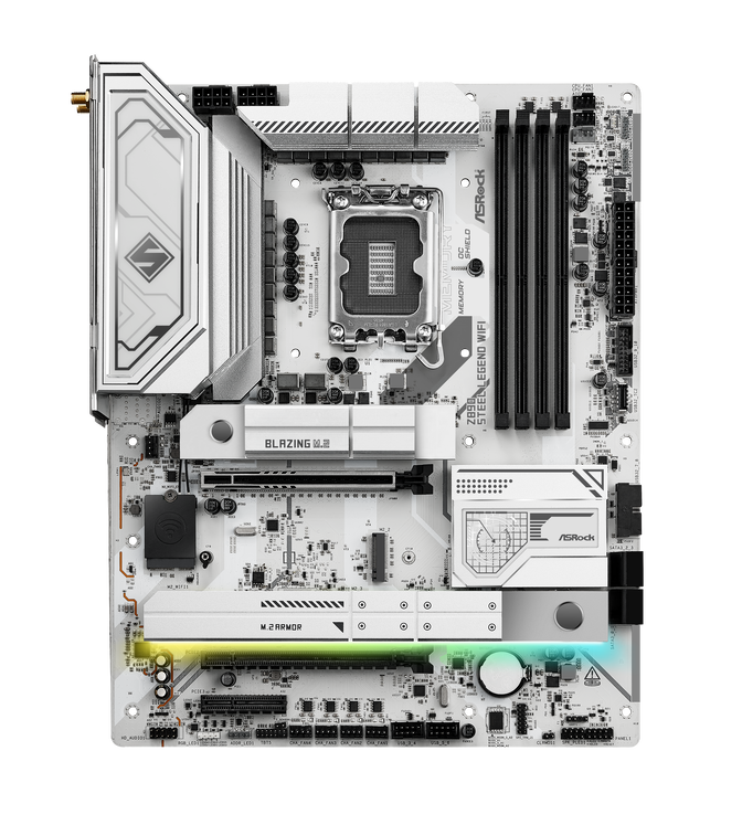 ASRock Z890 Steel Legend WiFi motherboard, socket LGA 1851, Intel Z890, ATX, DDR5 image number 3