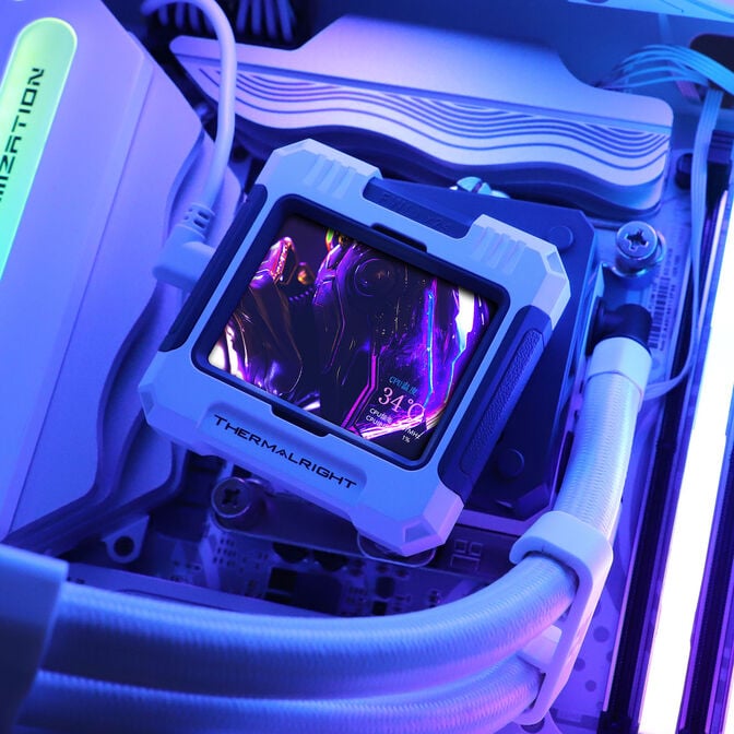 Thermalright Frozen Warframe Wasserk&uuml;hlung, ARGB - 420mm, wei&szlig; image number 7
