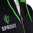 GamersWear SPROUT Basic Kapuzenjacke - Gr&ouml;&szlig;e M, schwarz/gr&uuml;n image number null