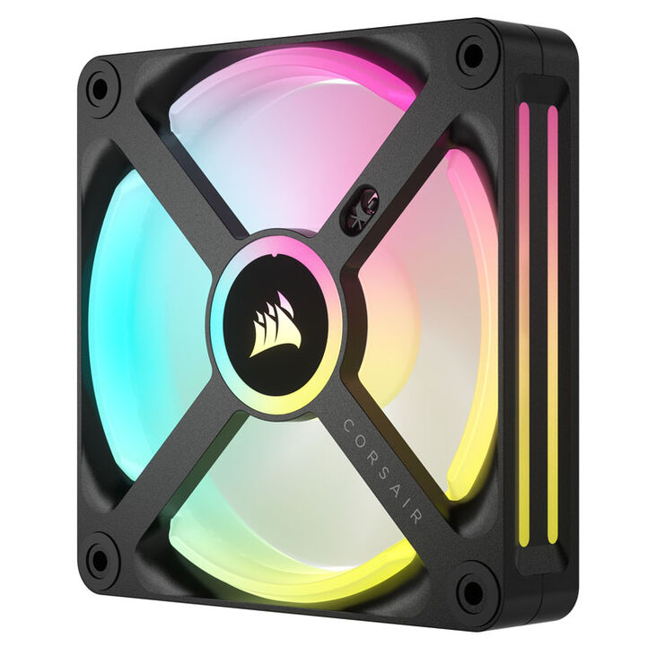 Corsair iCUE LINK QX120 RGB Series, PWM Lüfter, 3er Pack inkl. RGB-Controller - 120mm, schwarz, Star image number 5