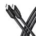 AXAGON BUCM2-CM25AB Ladekabel USB-C zu USB-C 2.0, 2,5 m, PD 240 W 5 A, ALU - Schwarz image number null
