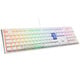 Ducky One 3 Classic Pure White Gaming Tastatur, RGB LED - MX-Blue