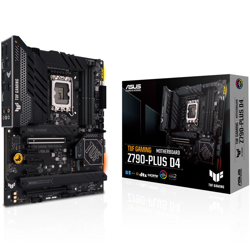 ASUS TUF Gaming Z790-Plus D4 Mainboard, Sockel 1700, Intel Z790, ATX, DDR4 ASUS TUF Gaming Z790-Plus D4 Mainboard, Sockel 1700, Intel Z790, ATX, DDR4