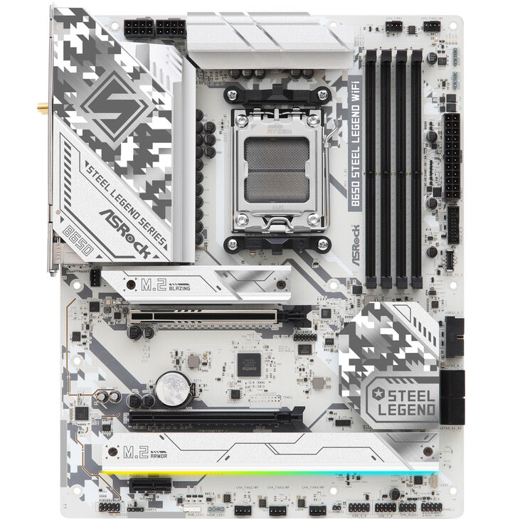 ASRock B650 Steel Legend WiFi, AMD B650 Mainboard - Sockel AM5, DDR5 image number 2