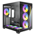 Antec C5 Computer Case, Mid-Tower, ATX, RGB, Tempered Glass - black image number null