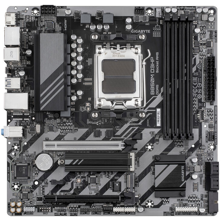GIGABYTE B850M D3HP Motherboard, socket AM5, AMD B850, mATX, DDR5 image number 2