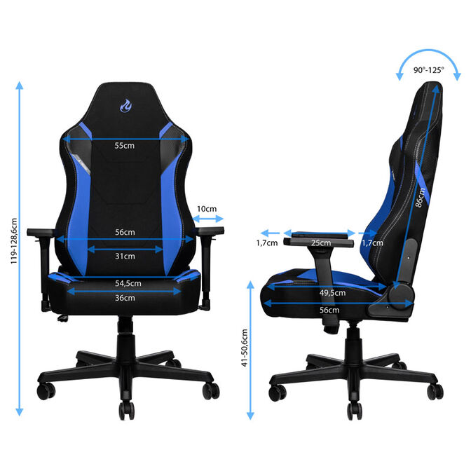 Nitro Concepts X1000 Gaming Stuhl - Galactic Blue image number 1