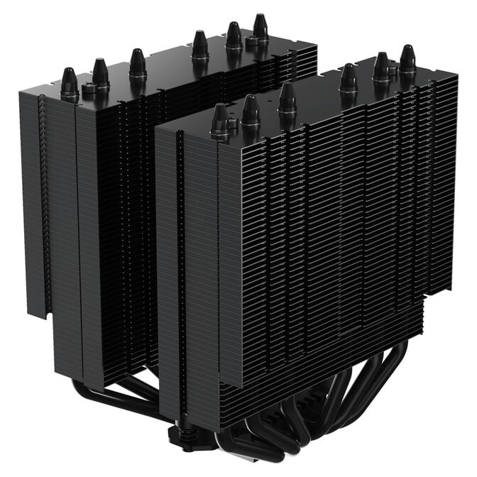 Alpenf&ouml;hn Matterhorn 2 Aurora Max CPU-K&uuml;hler, 250 W TDP, Dual-Tower, 2x 120-mm-PWM, ARGB - schwarz image number 7