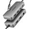 AXAGON HMC-CUB83X2 USB-C Hub, 7-in-1 Docking Station, Dual 4K, 10Gbps - Grey