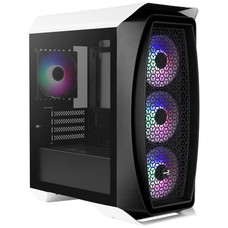 Aerocool Aero One Mini Frost Micro-ATX Gehäuse, Tempered Glass - weiß image number 7
