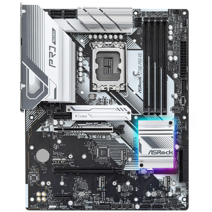 ASRock Z790 Pro RS, Intel Z790 Mainboard - Sockel 1700, DDR5 image number 2