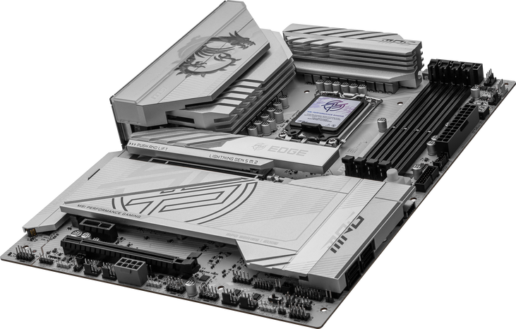 MSI MPG Z890 Edge TI WIFI motherboard, Socket LGA 1851, Intel Z890, ATX, DDR5 image number 4