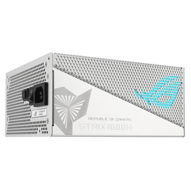 ASUS ROG Strix 1000W Gold Aura, 80 PLUS Gold power supply, modular, PCIe 5.0 - 1000 Watt, white image number 7