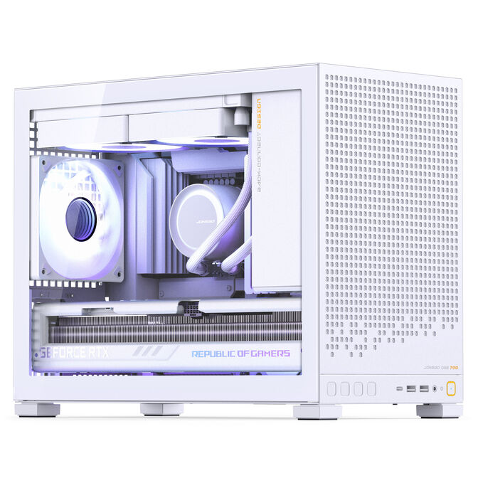 Jonsbo D32 PRO White PC-Geh&auml;use, Mini-Geh&auml;use, mATX, Tempered Glass - wei&szlig; image number 4