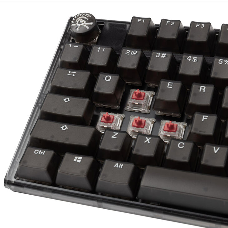 Ducky One 3 Aura Black TKL Gaming Keyboard, RGB LED - MX-Silent-Red (US) image number 4