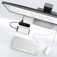 AXAGON HMC-6GL USB-Hub, 3x USB-3.0, 1x RJ-45, 1x HDMI image number null