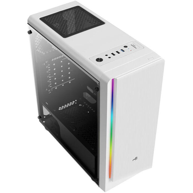 Aerocool Rift White Mid Tower - White Window image number 1